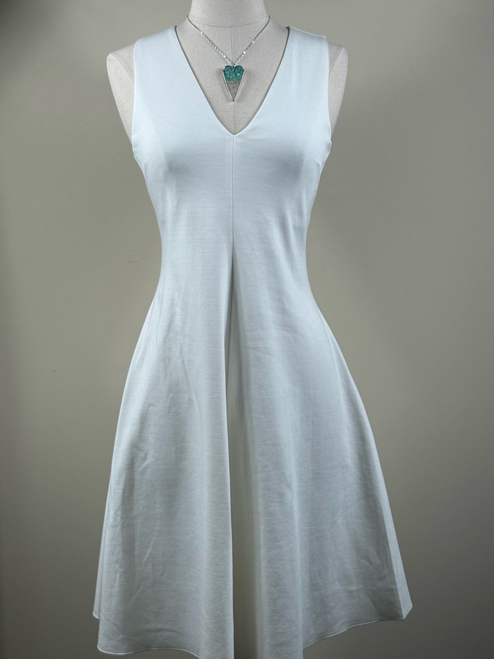Armani Jeans White Fit & Flare Sleeveless Dress Sz 40 (S) NWT